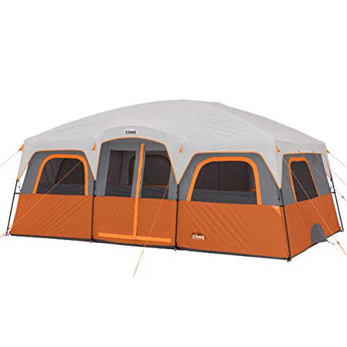 camping tents multiple rooms Core 12-Person Multi-Room Camping Tent for Large Familes: Height 8'2", –  MINDS EYE SHOP