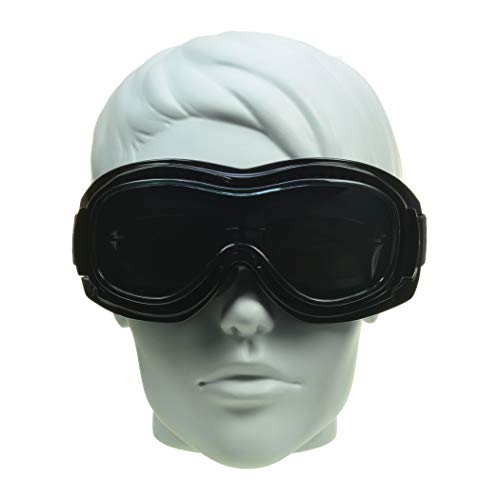 A Bikershades mannequin head wearing a pair of Fit Over Goggles.