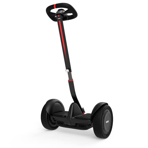A black and red Segway Ninebot S-Max Smart Self-Balancing Electric Scooter on a white background.