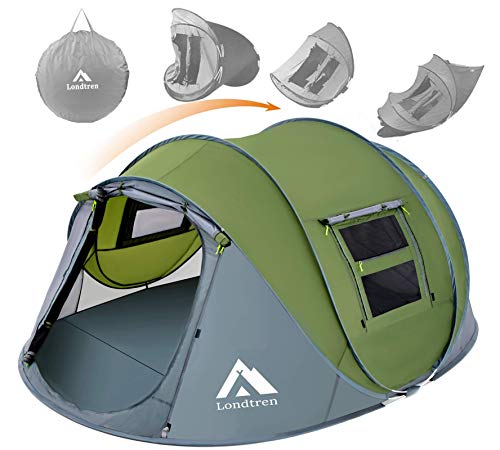 eenpersoons tent Lothren 4 Person Waterproof Pop Up Tent – MINDS EYE SHOP