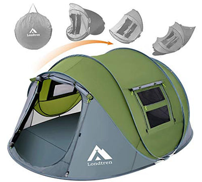 This pop-up tent is easy to set up and can be done in seconds, so you don't have to waste time when camping.