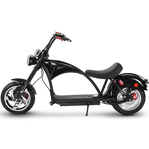 2500W Hub Motor; Battery -60v 20ah Lithium Ion; Handlebars – tilt adjustable; Throttle – variable twist key; Top speed - 28mph ; Max rider weight – 300 lbs ; Recommended age 16+ years old ; Street legal with DMV No ; Seat height 25 inches etc 