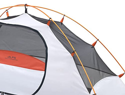 fully erected tent close up with open door