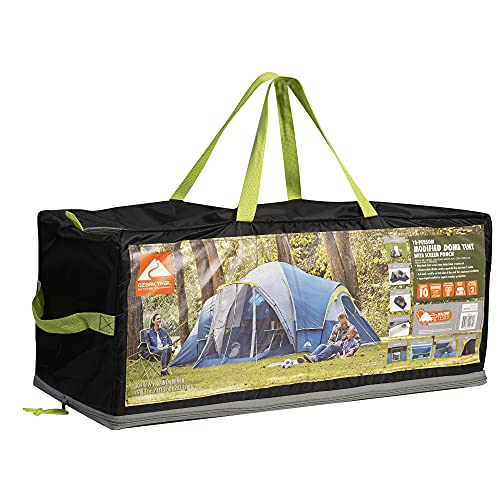 Dome Tent Ozark Trail 10 Person Family Camping Tent with Screen Porch MINDS EYE SHOP