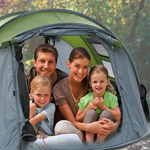 fun camp 4 persoons tent Orrstar Pop Up Tents for Camping 4 Person Waterproof Family Tent – MINDS  EYE SHOP
