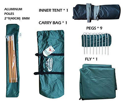 The camppal 1-Person Tent Camping Hiking and accessories.