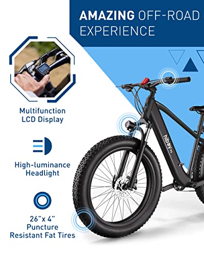 a Hiboy electric bike with the words amazing off road experience.