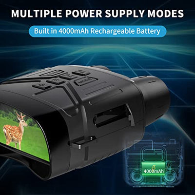 Multiple power supply modes, Built in 4000mAh Rechargeable Battery