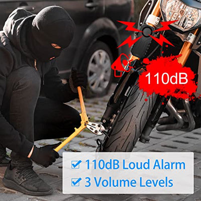 A man fixing a motorcycle tire with a wrench and the Usuperlink Wireless Bike Alarm with Remote 2 Set from Usuperlink.