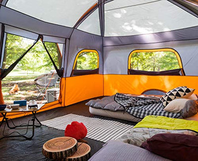 A CORE tent that has a bed inside of it.