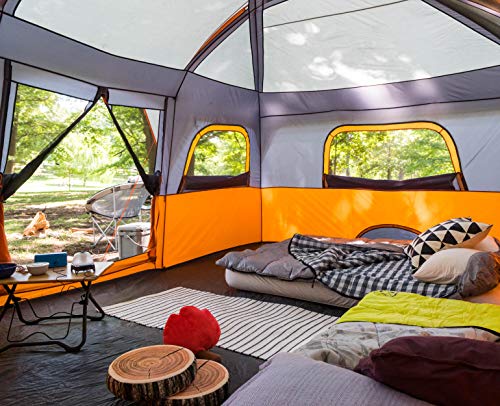 multi room tent Core 12-Person Multi-Room Camping Tent for Large Familes: Height 8'2", –  MINDS EYE SHOP