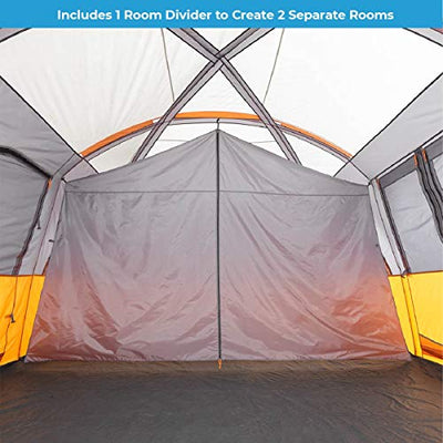 The CORE 12 Person Tent with the door open.