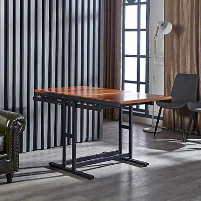 Made from responsibly-sourced Mahogany wood+metal table legs