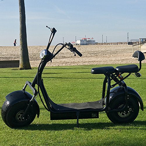 With its 1000W rear hub motor, this electric scooter can reach speeds of up to 25mph, making it perfect for zipping through traffic or cruising around the neighborhood. The 60v battery system provides plenty of power and a range of 15-23 miles on a single charge,