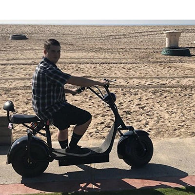 This scooter can handle any terrain with its durable construction and fat tires.